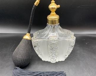 Vintage Large Perfume Bottle with Atomizer