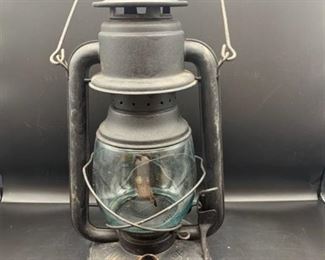 Vintage Hibbard Spencer Bartlett Lantern - note cracked globe