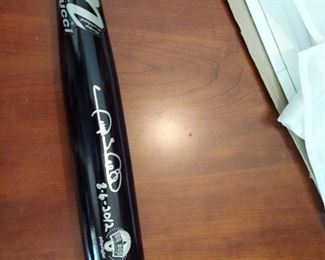 Signed baseball bat