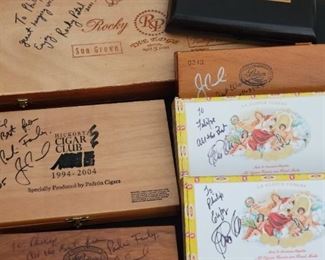Signed Cigar boxes