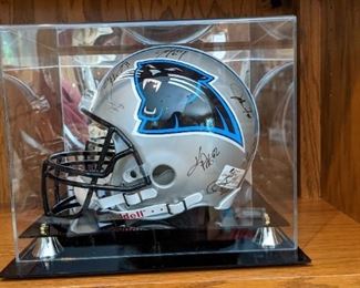 Signed Panthers helmet