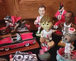 NC State Bobble heads and collectibles