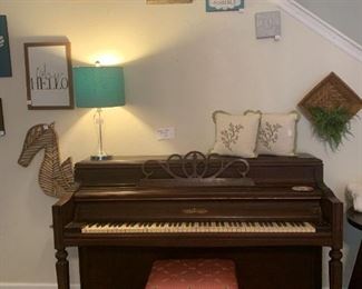 Chickering piano and Various artwork throughout