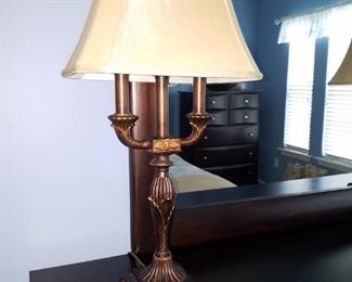 #15 $50.00 - pair table lamps 26"