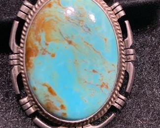 Very good Navajo Indian pendent Sterling and Turquoise 