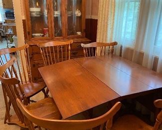 Table and 6 chairs $300     China Cabinet $250