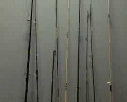 ASSORTED FISHING POLES, BERKLEY, SHIMANO
