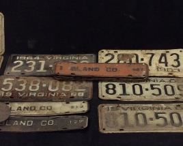 ASSORTED VINTAGE 1960s VIRGINIA LICENSE