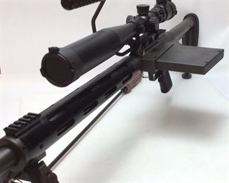 SAFETY HARBOR 50BMG BOLT ACTION RIFLE WITH SCOPE AND MONOPOD, FIREARMS