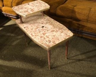 1960’s MCM Mosaic Tile Tiered Table