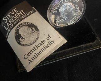 046lr Steve Largent Troy Ounce Medallion