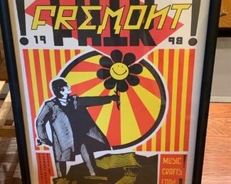 266 1998 Fremont Fair Poster Lennon Does Lenin