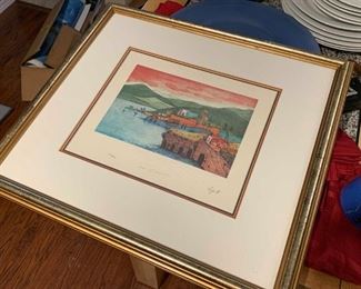 276 Sea of Galilee Numbered Etching