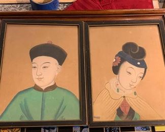 280 Framed Asian Portraits