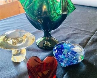 310lr Viking Handkechief Edge Glass Dish