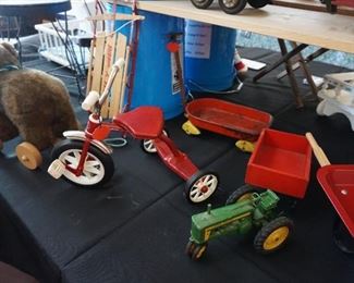 miniature trike and wagons