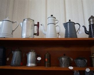 primitive coffee pots