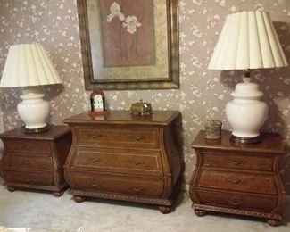 Matching side tables and chest
