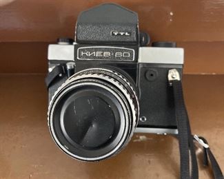 USSR - Soviet medium SLR camera KIEV-60 TTL lens Volna-3 pentacon six TL