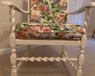 Vintage Twist Wood Arm Chair from HOLLAND 