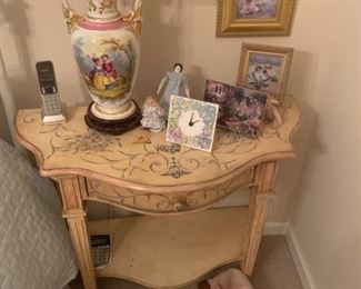 Hand painted French inspired Side Table 