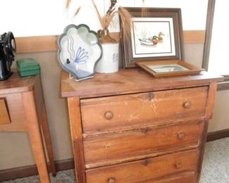 vintage 3 drawer side table