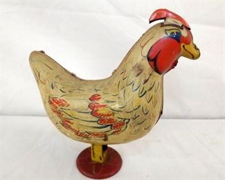 EARLY TIN CHICKEN TOY