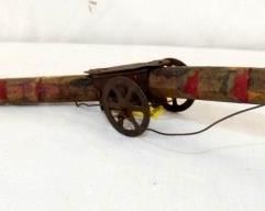 13IN EARLY WOODEN WINDUP SNAKE