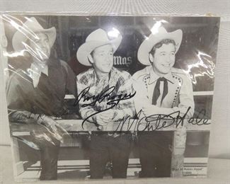 AUTOGRAPH ROY ROGERS TRAIL OF ROBIN HOOD