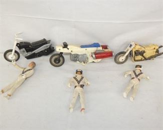EVEL KNIEVEL MOTORCYCLES/FIGURES