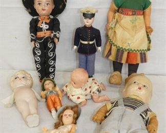 VARIOUS EARLY DOLLS