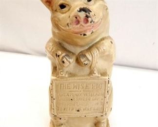 1930'S "THRIFTY" PIG CAST BANK