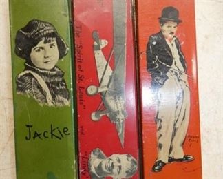 EARLY 1930'S TIN LITHO PENCIL BOXES 