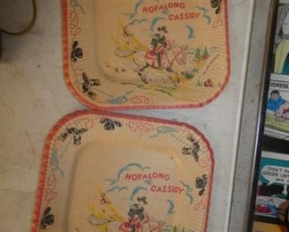 EARLY HOPALONG CASSIDY PAPER PLATES 