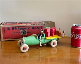 LOT #106 - $45 - Vintage Wooden Flatbed Truck by Skipper Mfg. Co, Chicago (with box as shown)