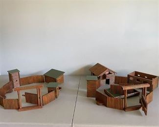 LOT #128 - $50 - Vintage Toy Lot - Fort Hays Playset Pieces (all here included in the lot)