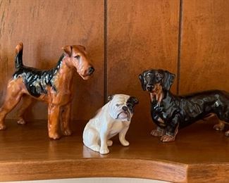 LOT #157 - $250 - Lot of 11 Royal Doulton Dog Figurines (all shown here are included in the lot)