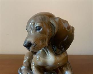 LOT #158 - $60 - Rosenthal Dachshund Puppy / Dog Figurine (Germany)