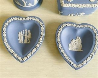 LOT #172 - $35 - Lot of Blue Wedgwood Jasperware (4 pieces included in the lot, as shown) 