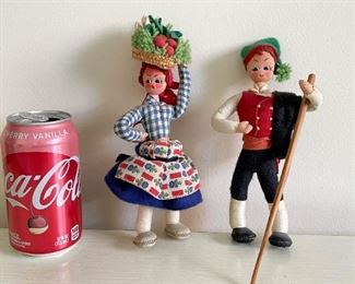 LOT #191 - $15 - Pair of Ethnic / Cultural Dolls, Traditional Clothes / Costumes