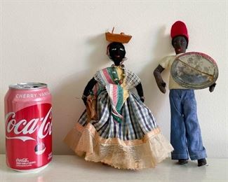 LOT #194 - $15 - Pair of Ethnic / Cultural Dolls, Traditional Clothes / Costumes