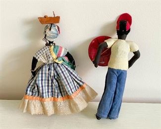 LOT #194 - $15 - Pair of Ethnic / Cultural Dolls, Traditional Clothes / Costumes