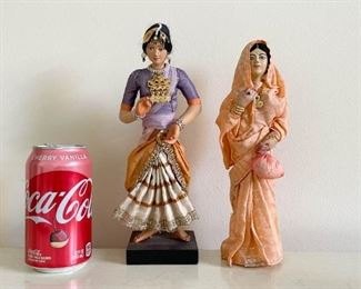 LOT #196 - $20 - Pair of Ethnic / Cultural Dolls, Traditional Clothes / Costumes