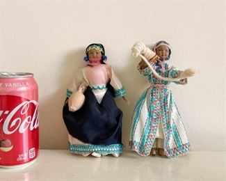 LOT #199 - $15 - Pair of Ethnic / Cultural Dolls, Traditional Clothes / Costumes