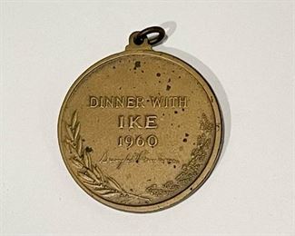 LOT #249 - $5 - Peace and Prosperity Eisenhower Medallion ("Dinner with Ike 1960")
