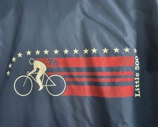 LOT #255 - $15 - Indiana University Student Foundation "Little 500" Bike Racing Jacket, 1976 (size M)