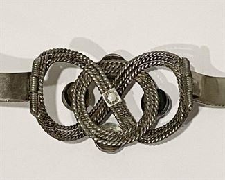 LOT #260 - $65 - Mexican Sterling Silver Cuff Bracelet