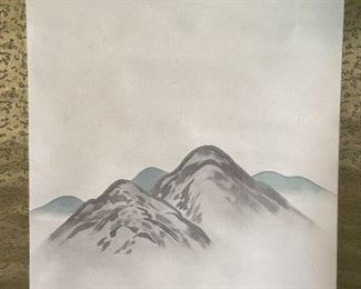 LOT #312 - $50 - Chinese Scroll Painting (some discoloration), approx. 21" W x 74" H