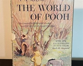 LOT #321 - $10 - The World of Pooh and The World of Christopher Robin Book Set with Box