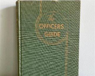LOT #328 - $6 - The Officer's Guide Book, 1954